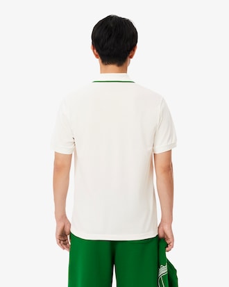 Polo de piqu&eacute; estampado de corte cl&aacute;sico
