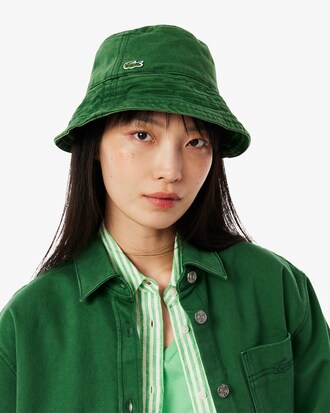 Gorro de pescador de sarga de algodón