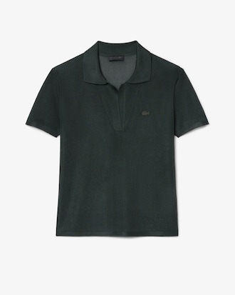 Polo de piqu&eacute; satinado de corte ajustado Runway