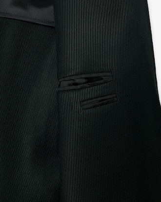 Blazer con cuello esmoquin de satén Runway