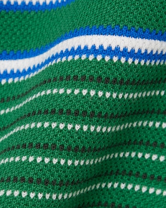 Polo de piqu&eacute; de rayas de corte ajustado Runway