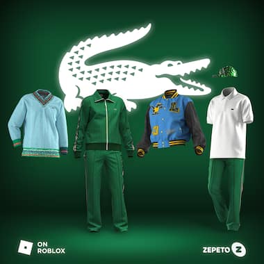 Collection virtuelle Lacoste pour Roblox et Zepeto