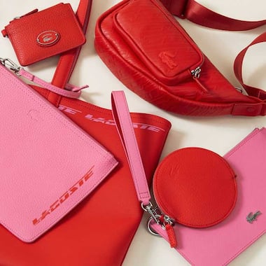 Maroquinerie Lacoste pour homme sp&eacute;cial Saint-Valentin