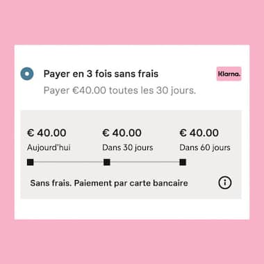 Klarna Paiement en 3 fois sans frais x Lacoste - Etape 1