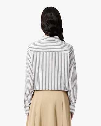 Chemise oversize en popeline de coton