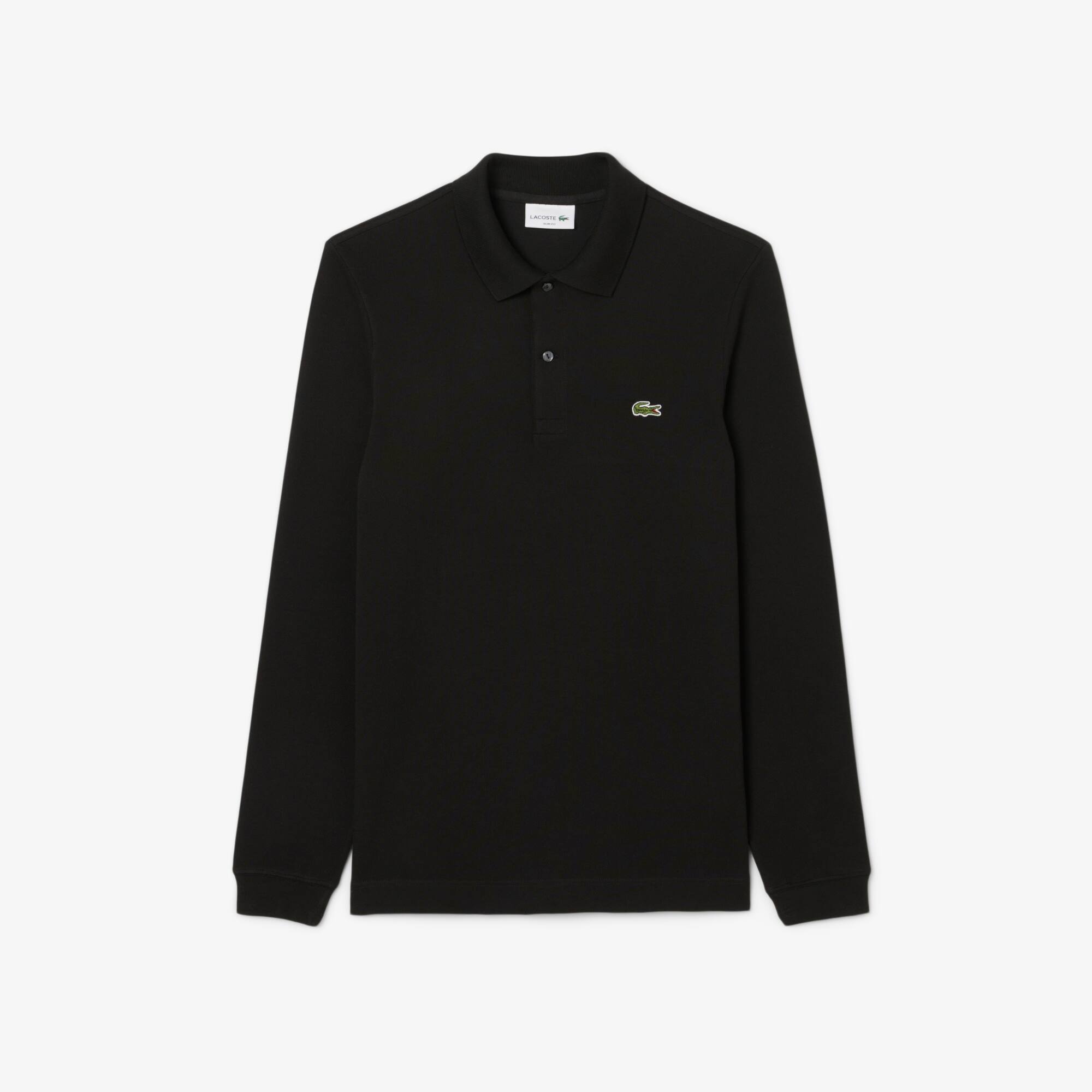 Polo Slim Fit Lacoste à Manches Longues En Petit Piqué Uni by Lacoste Polo Slim Fit Lacoste à Manches Longues En Petit Piqué Uni by Lacoste