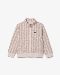Sweatshirt monogramme zipp&eacute; molleton