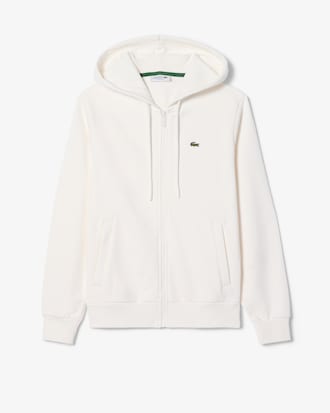 Sweatshirt zipp&eacute; &agrave; capuche molleton