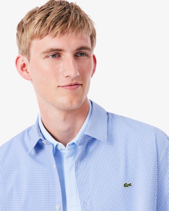 Chemise pinpoint &agrave; carreaux regular fit
