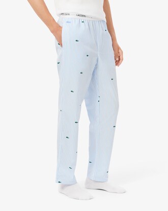 Pantalon de pyjama coton rayé imprimé