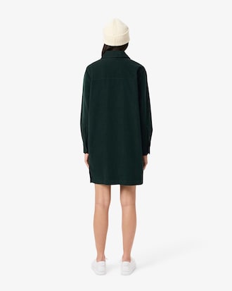 Robe polo oversize velours