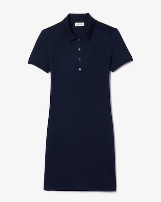Robe polo slim fit en mini Piqué stretch