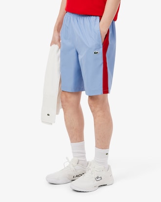 Short Sport taffetas diamant&eacute; bandes