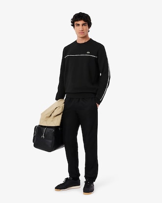 Sweatshirt molleton liserés griffés