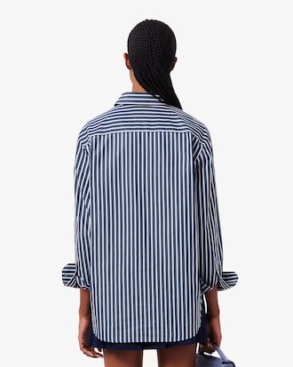 Chemise oversize en popeline de coton