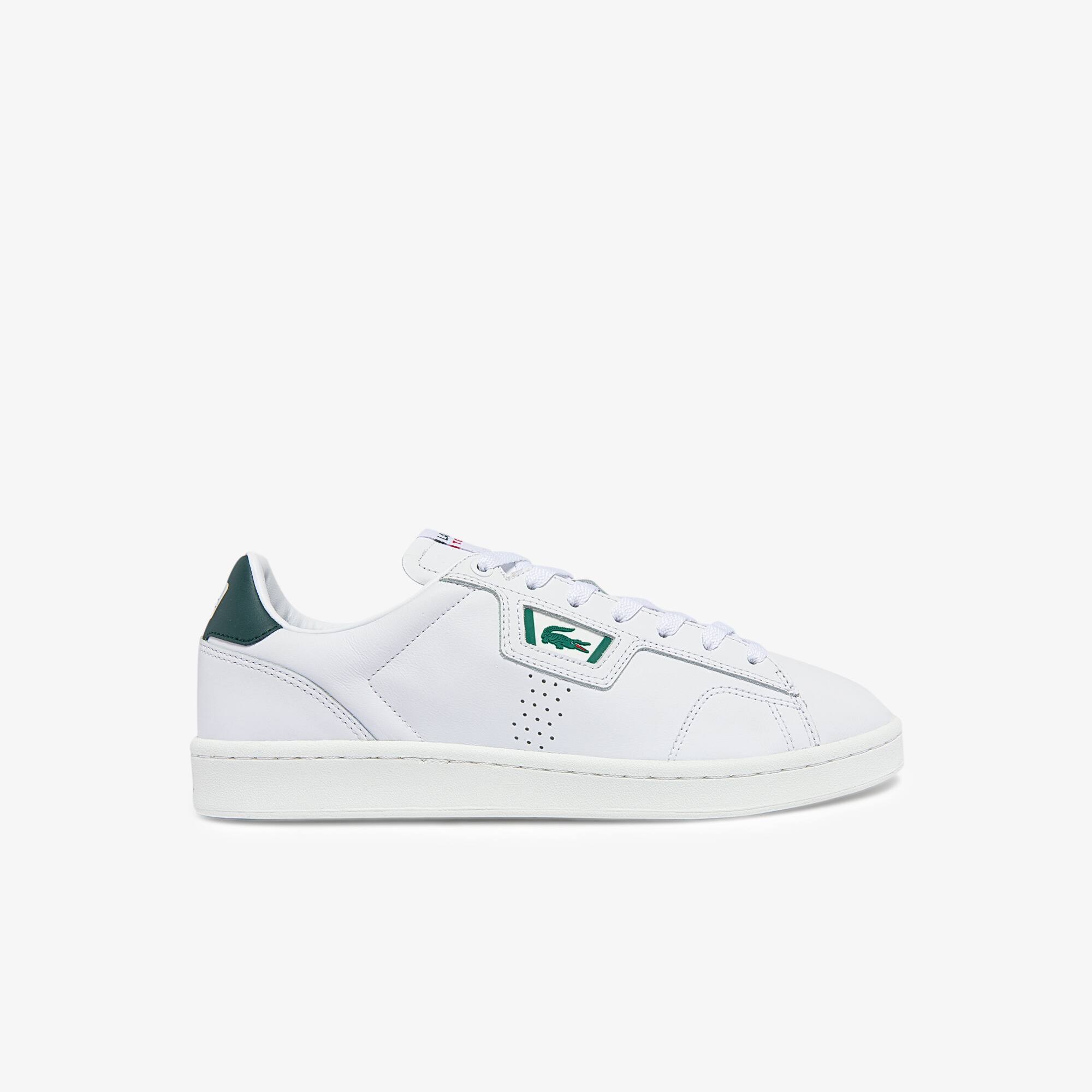 Lacoste Sneakers Masters Classic homme en cuir Taille 43 Blanc/vert Foncé