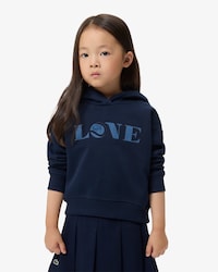 Sweatshirt &agrave; capuche molleton avec patch