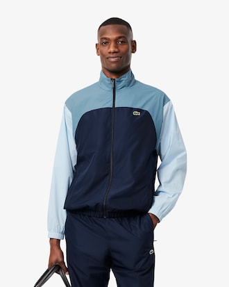 Veste de surv&ecirc;tement color-block d&eacute;perlante