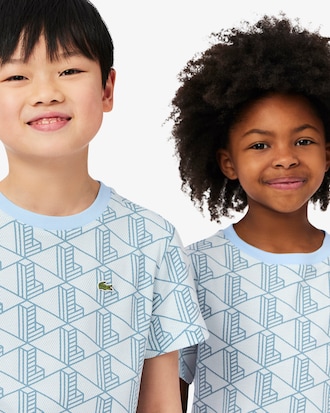 T-shirt coton imprimé monogramme