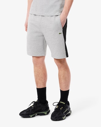 Short molleton de coton color-block