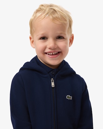Sweatshirt zipp&eacute; &agrave; capuche mixte molleton