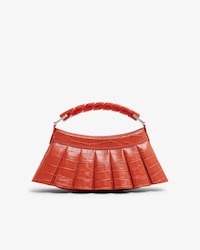 Sac H Lenglen D&eacute;fil&eacute; en cuir effet crocodile