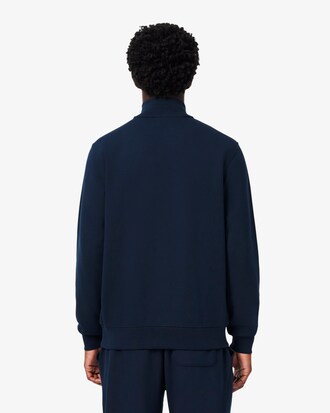 Sweatshirt col montant zipp&eacute; molleton