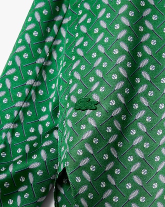 Chemise oversize satin imprimé Défilé