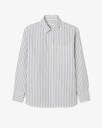 Chemise oversize en popeline de coton