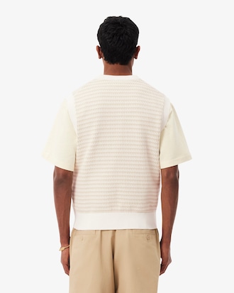 Pull sans manches ray&eacute;