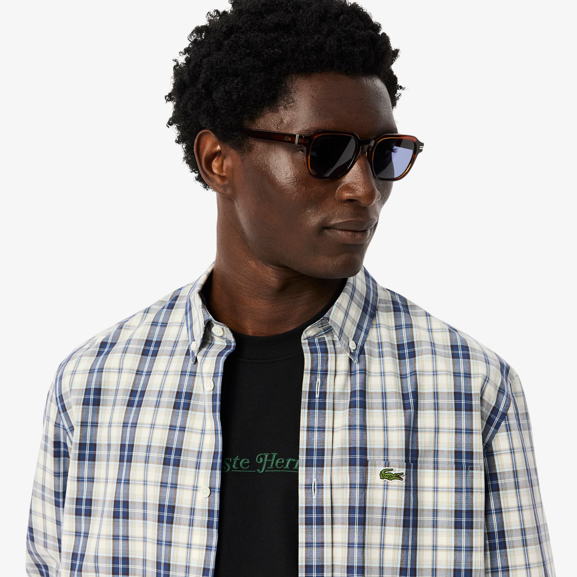 Chemise Bleue Sans épaule Carrelé Taille S / 36 - Marque Athmosphere | Manches Longues Décontractée