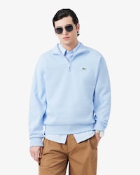 Sweatshirt col zipp&eacute; molleton