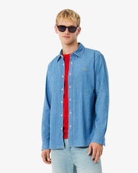 Chemise regular fit denim l&eacute;ger