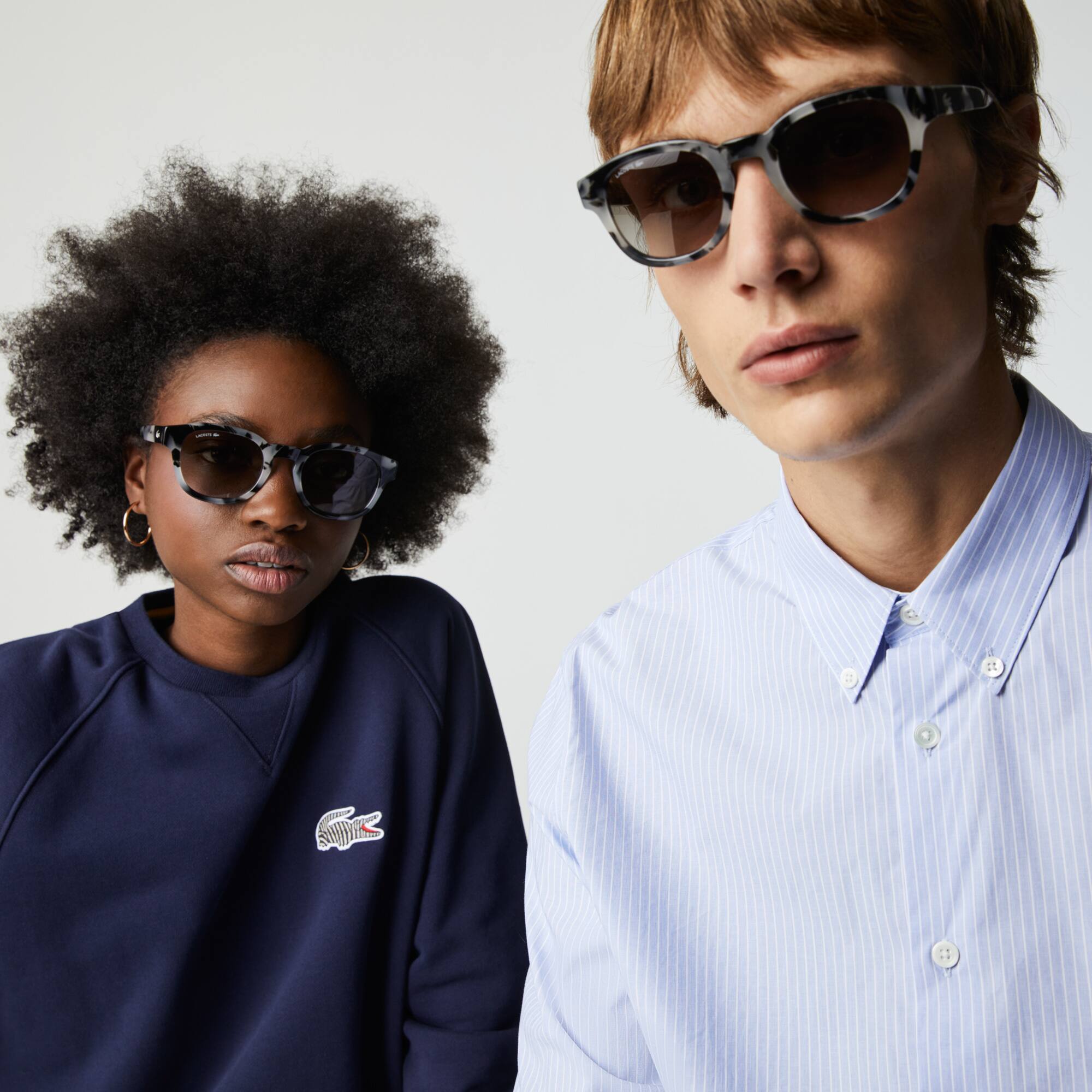 Lacoste Lunettes de soleil ovales National Geographic Taille Taille unique Havana Rose