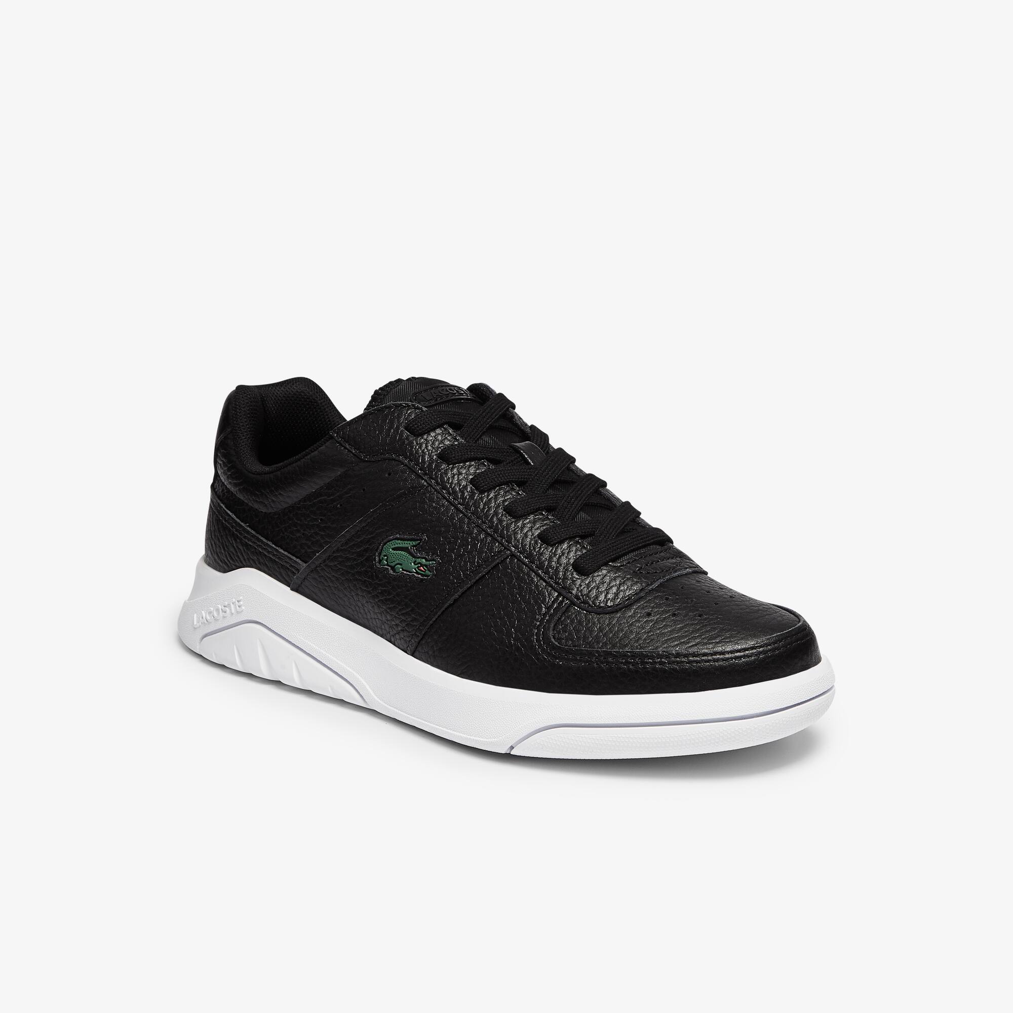 Lacoste Sneakers Game Advance homme en cuir foulonné Taille 43 Noir/blanc