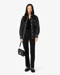 Pantalon flare taille haute
