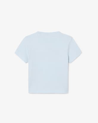 T-shirt coton avec crocodile brod&eacute;
