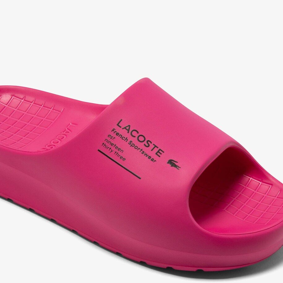 claquette lacoste femme rose