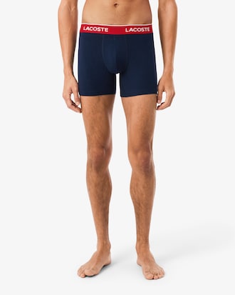 Lot de 3 boxers longs coton stretch