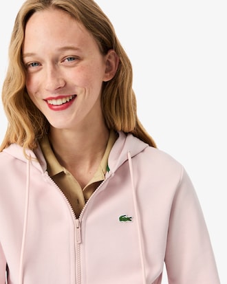 Sweatshirt zipp&eacute; &agrave; capuche molleton