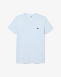 T-shirt coton Pima l&eacute;ger col V