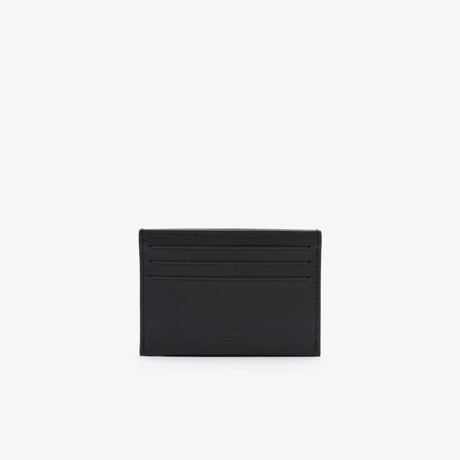 porte cartes fitzgerald en cuir lacoste