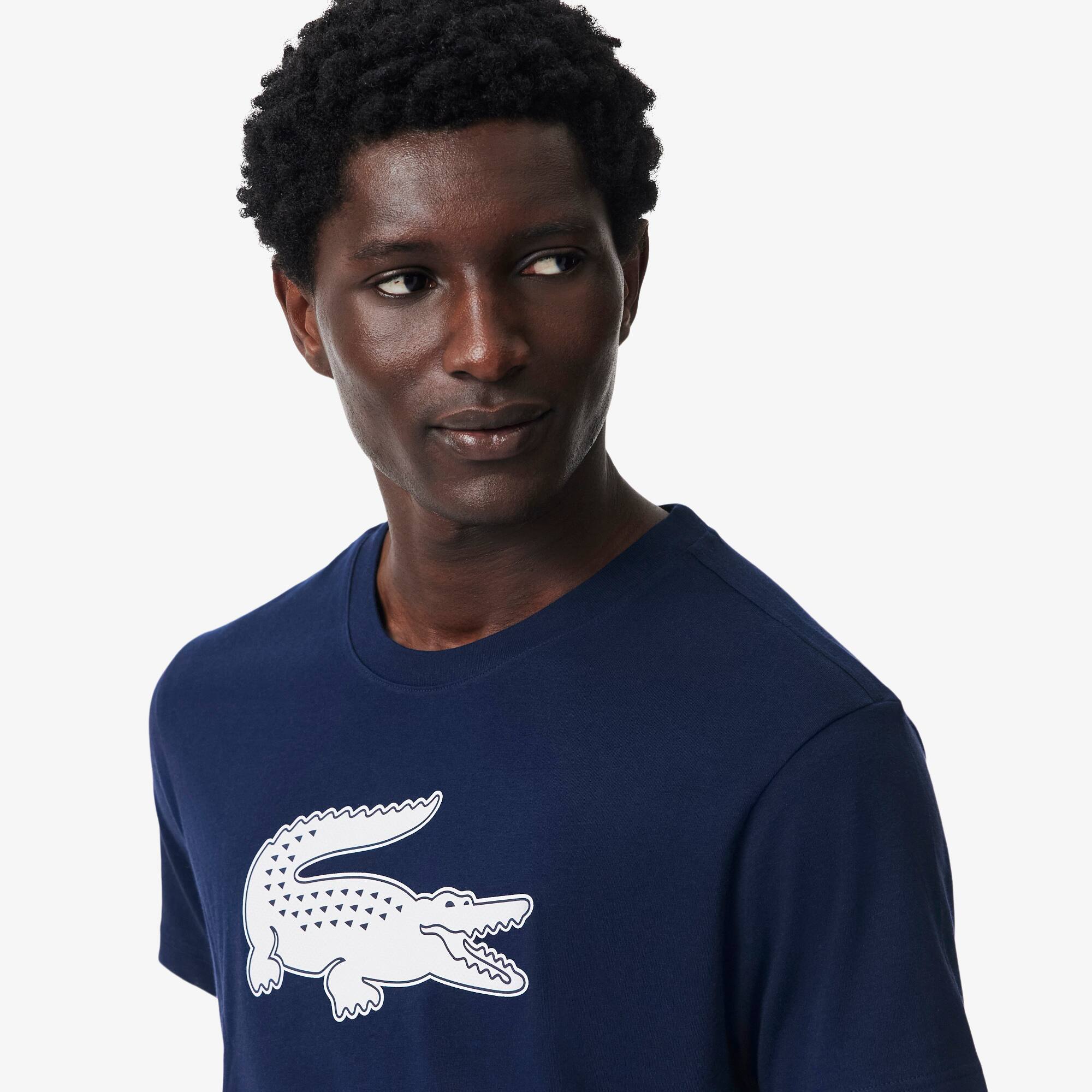 Le T-shirt Lacoste Sport en Jersey Respirant avec Imprimé Crocodile 3D : Un Style Sportif et Confortable
