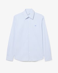 Chemise popeline stretch ray&eacute;e slim fit