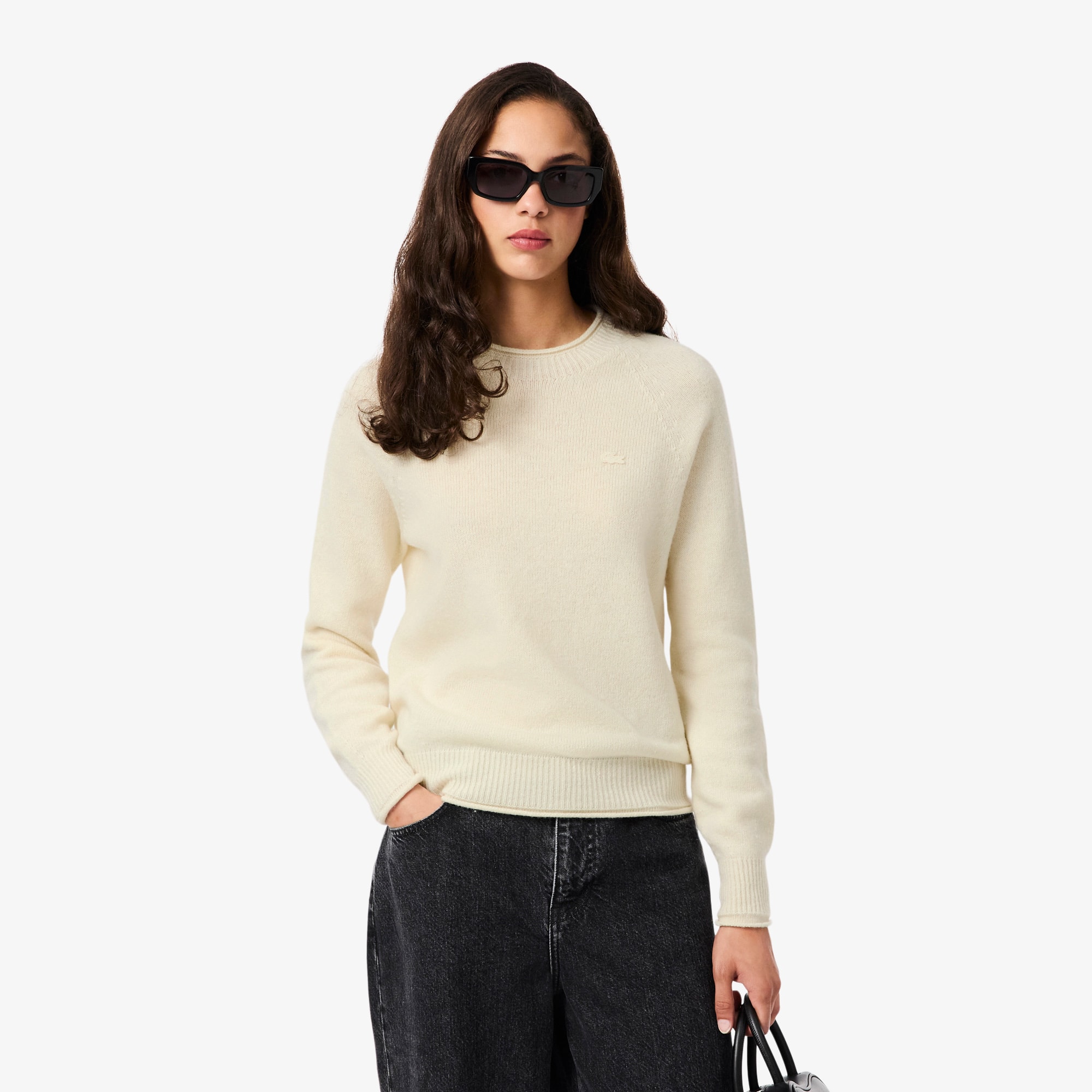 Pull maille 3D laine cardée