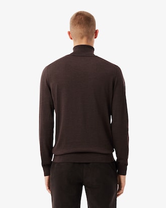 Pull en laine m&eacute;rinos col roul&eacute;