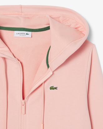 Sweatshirt zipp&eacute; &agrave; capuche molleton