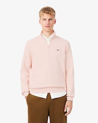 Sweatshirt col montant zipp&eacute; molleton