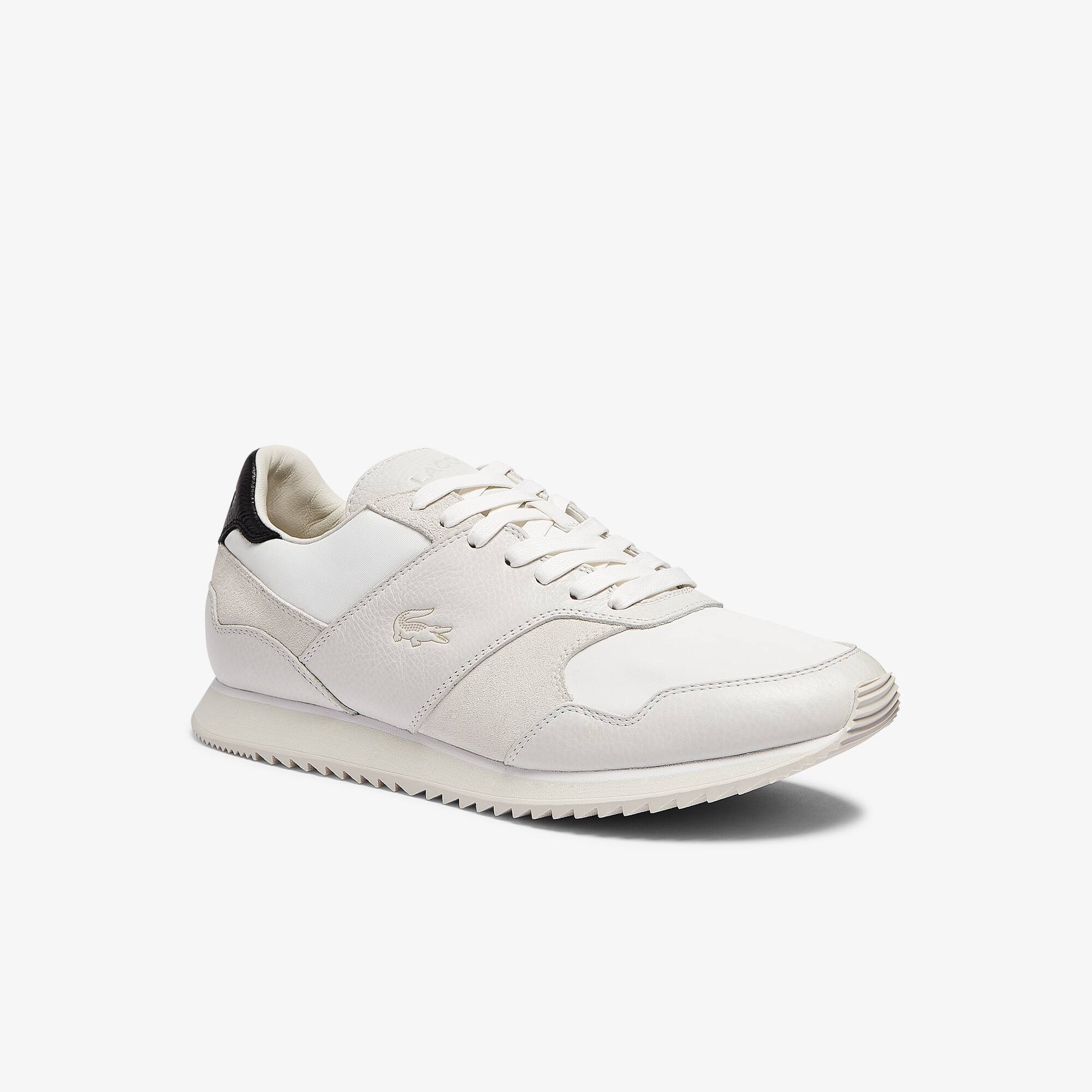 Lacoste Sneakers Aesthet Luxe homme en cuir Taille 43 Blanc/noir