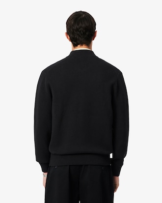Bomber maille laine m&eacute;lang&eacute;e